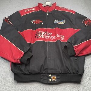 Vintage Dodge Motorsports Jacket Men 3XL NASCAR Racing JH Design Made in USA 00s